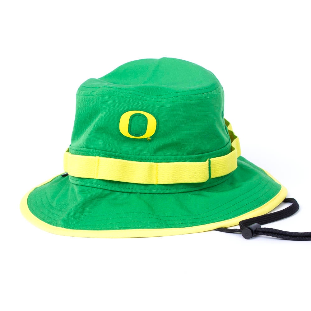 Classic Oregon O, Nike, Green, Boonie, Performance/Dri-FIT, Accessories, Unisex, Sideline, Ripstop, Gameday, Team Info, Hat, 882727